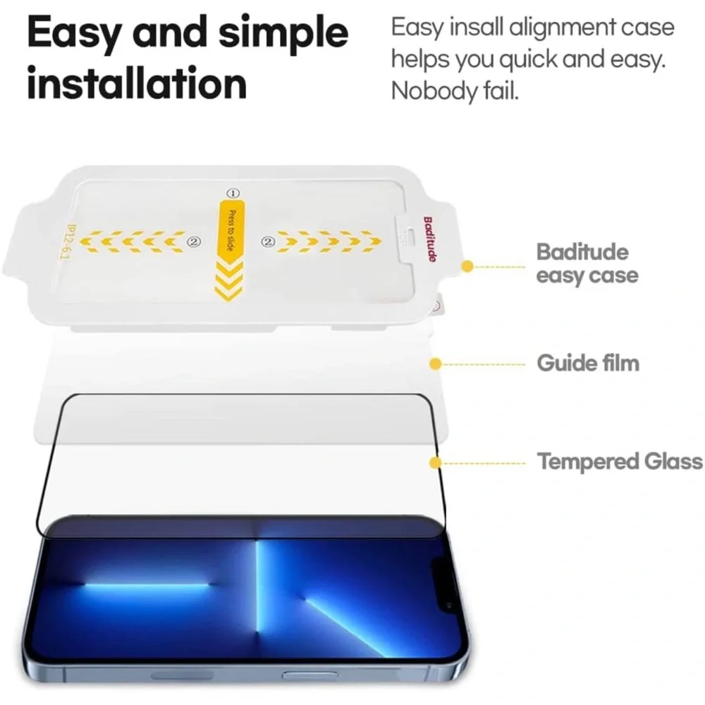iPhone 14 tempered glass screen protector 2 pack. New never opened.